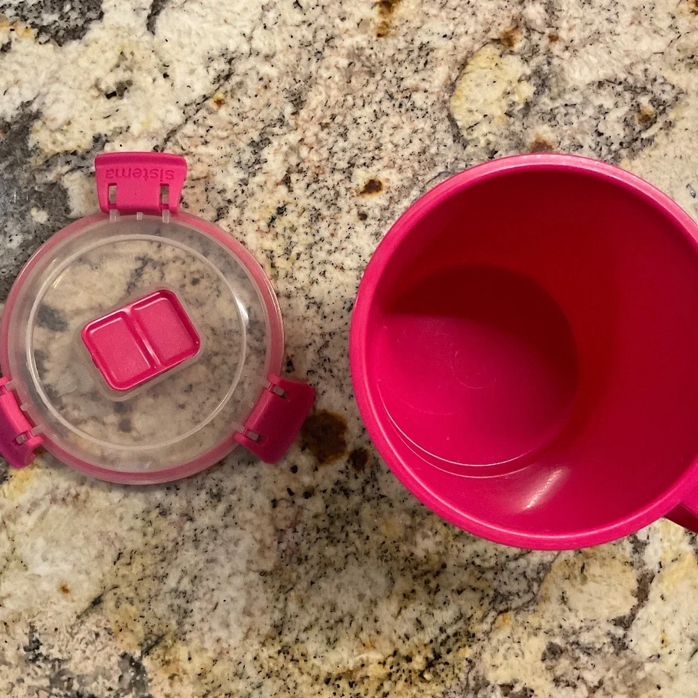 Sistema Pink Handled Microwave Mug